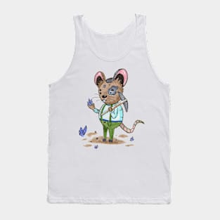 Little Mouse Crystal Miner in Watercolor Tank Top